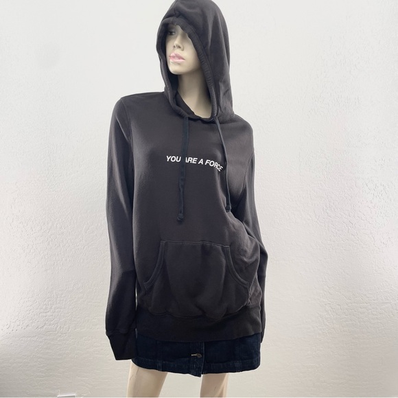 Spiritual Gangster- Black 'You Are A Force' Leopard Hoodie- S - Picture 3 of 16